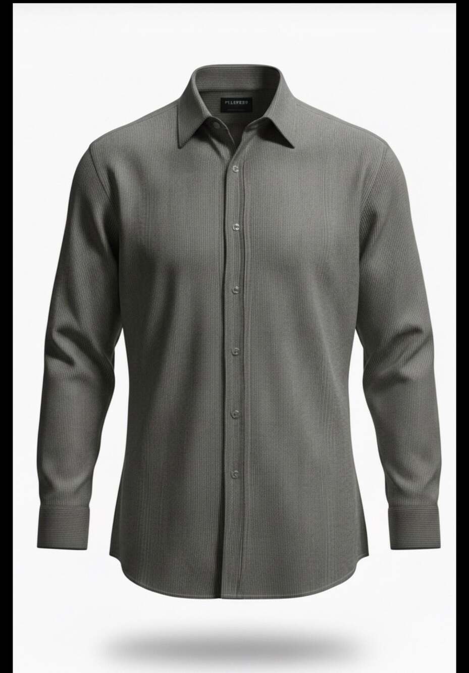 Stafford Performance Classic Fit Grey Stripe Long Sleeve Dress Shirt